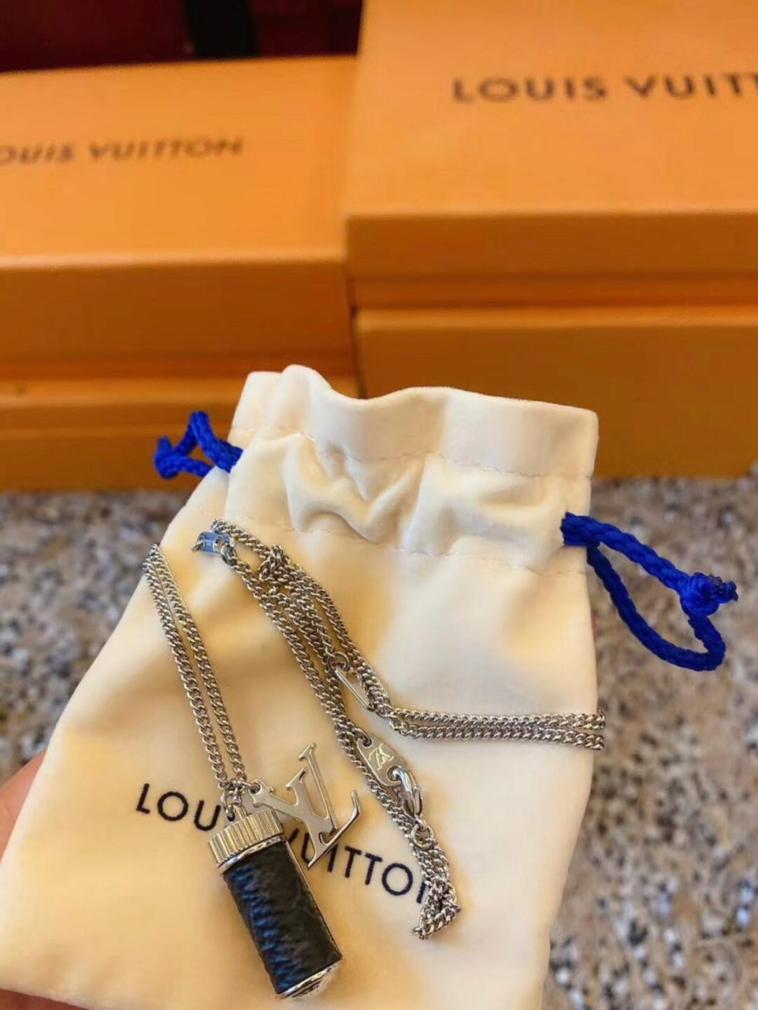 Louis Vuitton Perfume Bottle Necklace - Original Replica Club