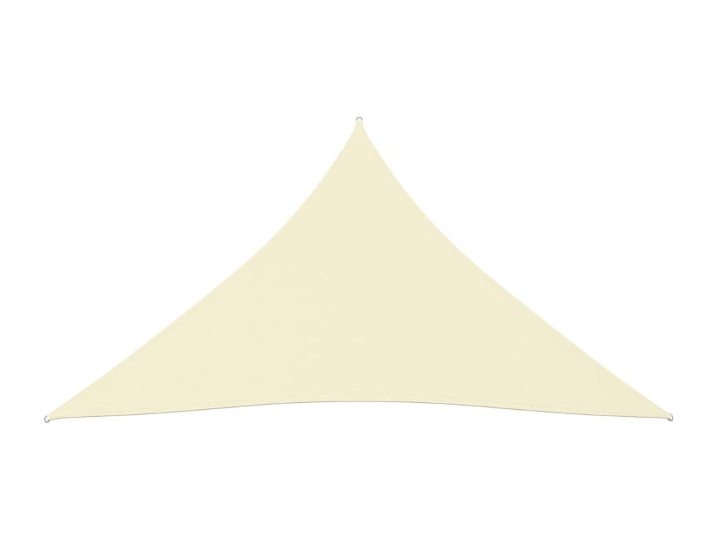 Vela parasol triangular tela oxford 3x4x4 m crema