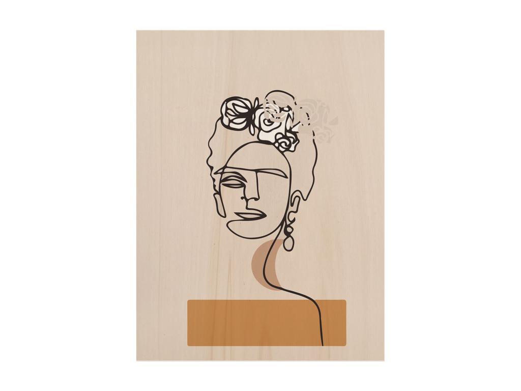 Cuadro de madera Frida's Portrait