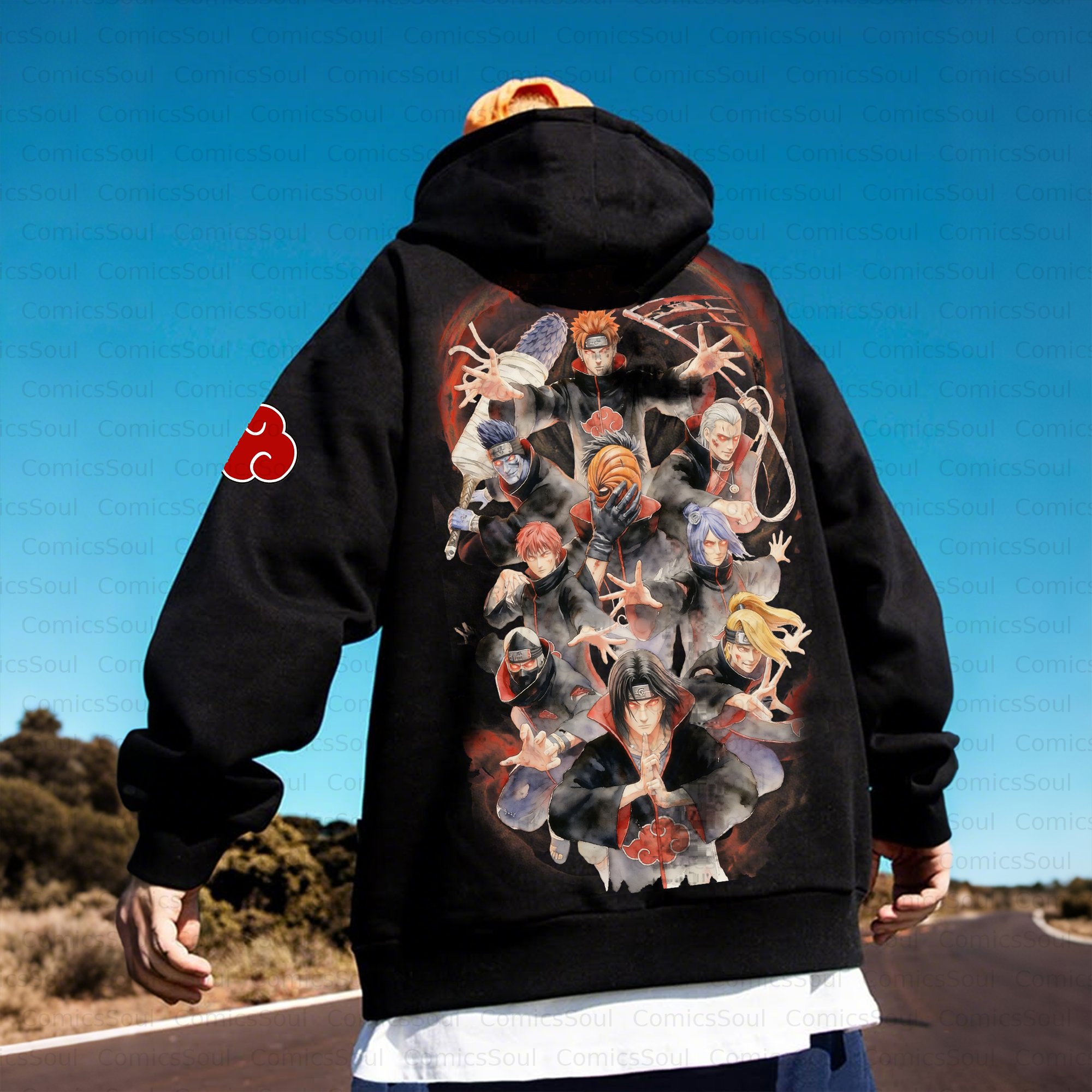 Unisex Anime Inspired Vintage Plush Hoodie