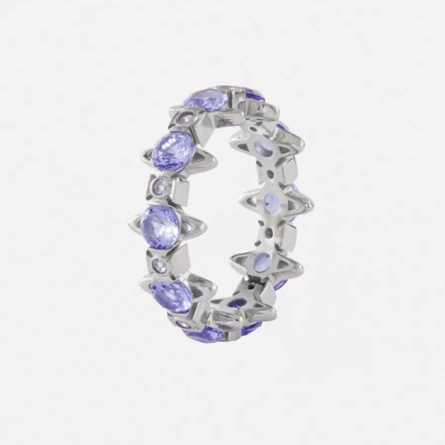Vivienne Westwood Romantic Lavender Purple Saturn Ring - Original Replica Club
