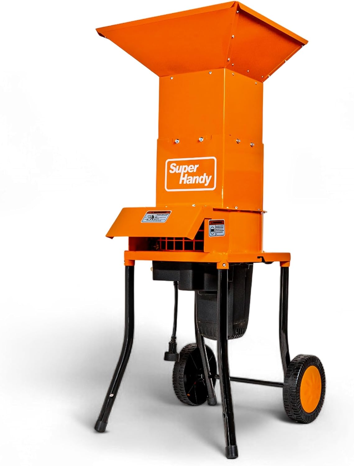 SuperHandy - Electric Leaf Shredder - Steel Construction, 15 Amp 120V AC Motor, 11" Cutting Blades, 0.5" Capacity for Leaves, Lawns and Patio Trimming