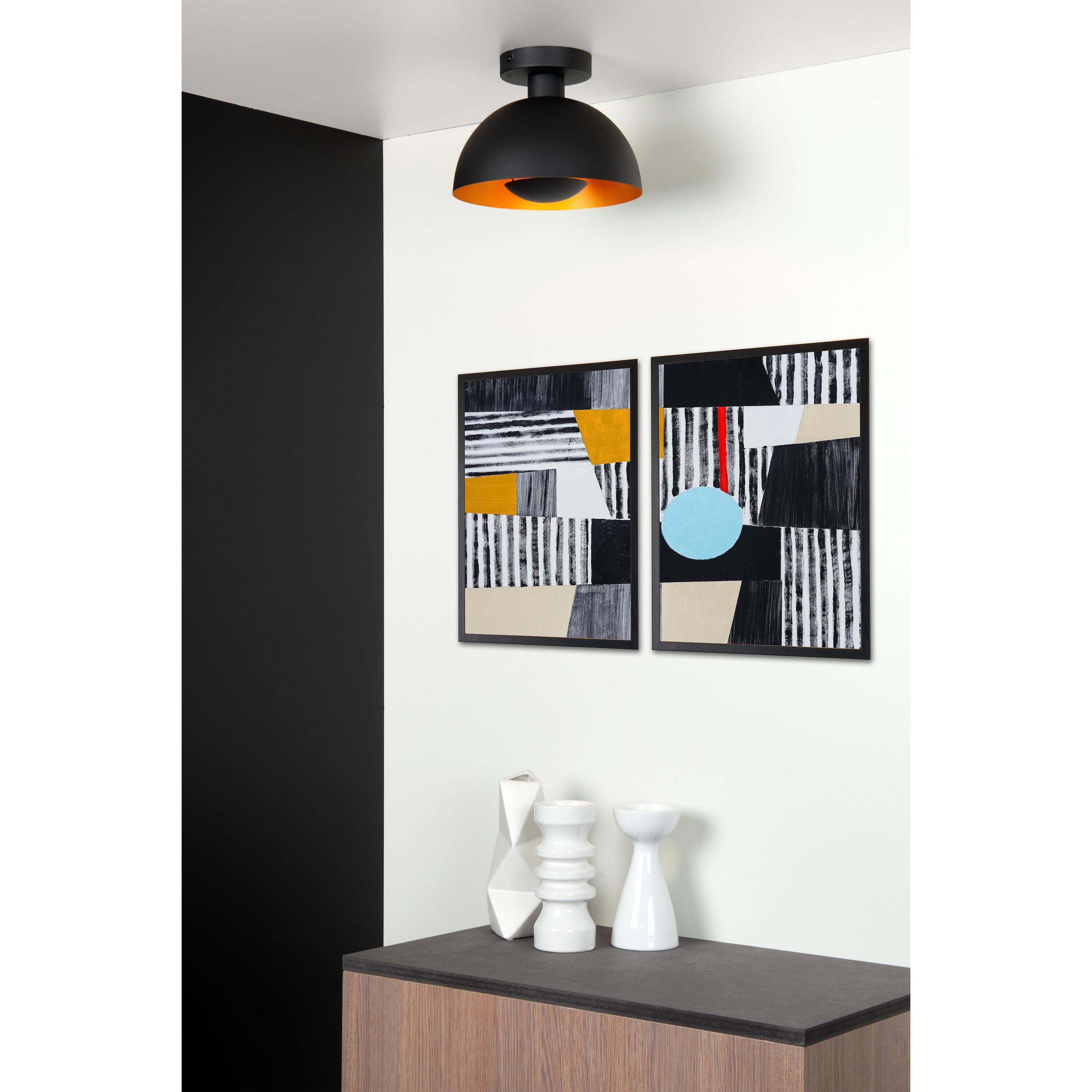 Siemon plafondlamp Ø25 blauw