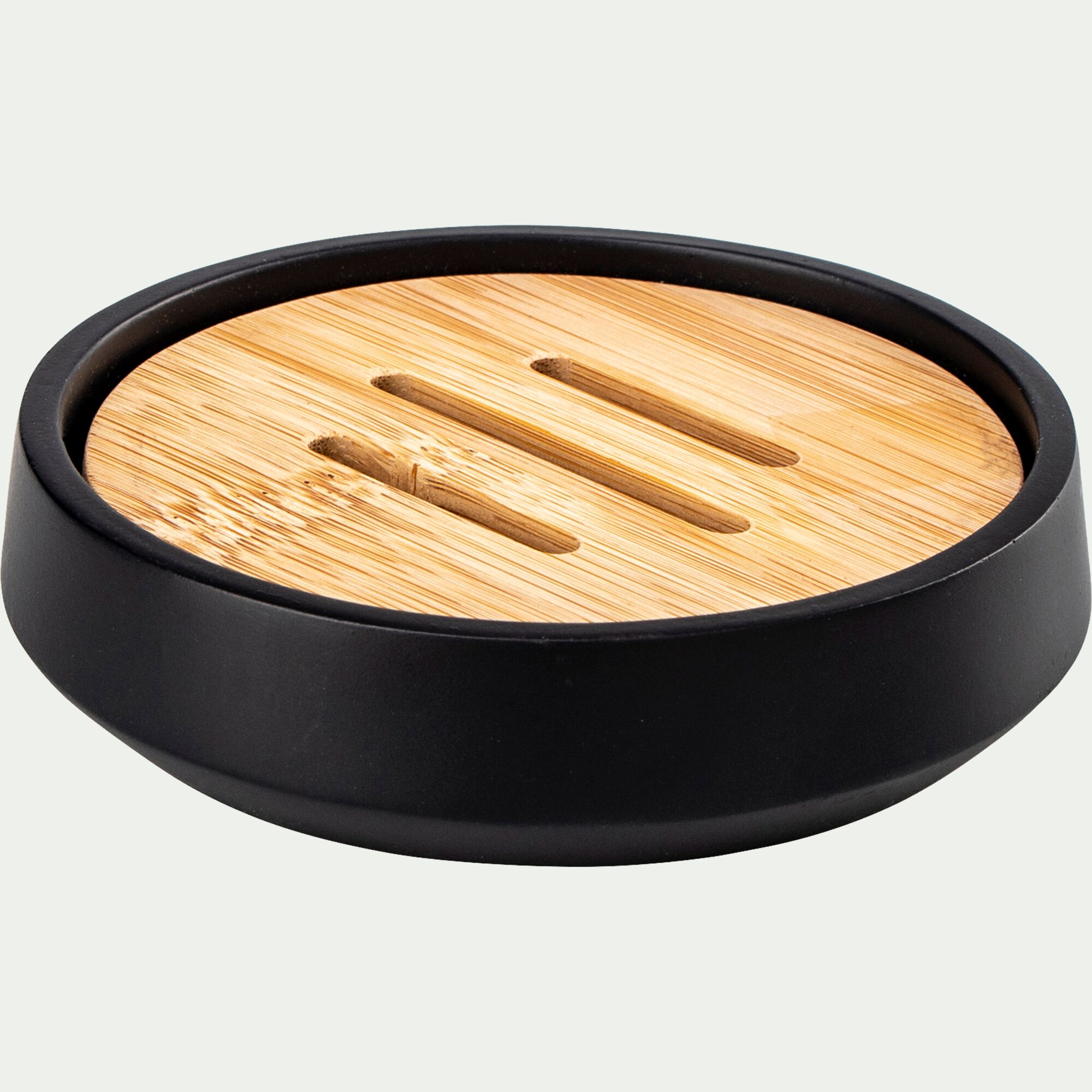 LEUZE - Porte-savon en polyresine - noir
