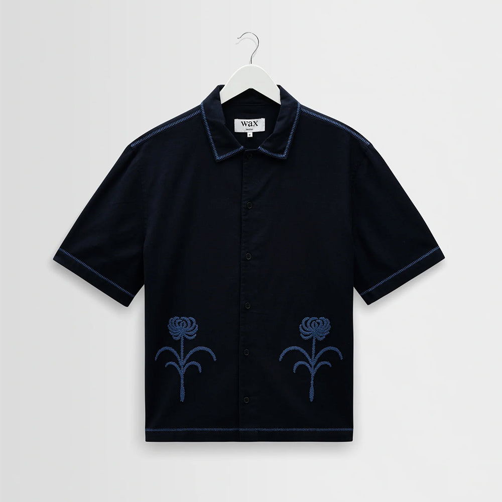 Wax London - Chemise Keats SS - Marine