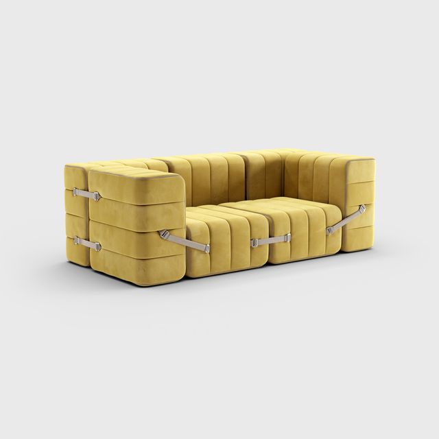 Curt-Set 7 - e.g. Flexibele 2-zitter - Barcelona - Geel