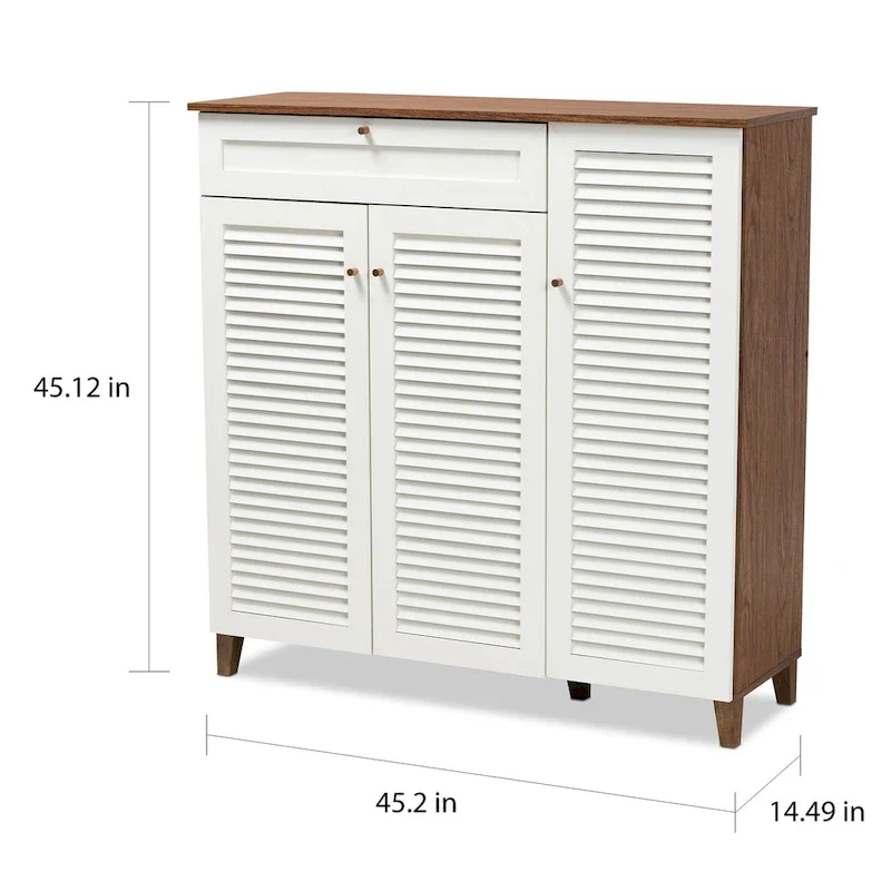 Carson Carrington Agnew Modern 11-Shelf Shoe Storage Cabinet