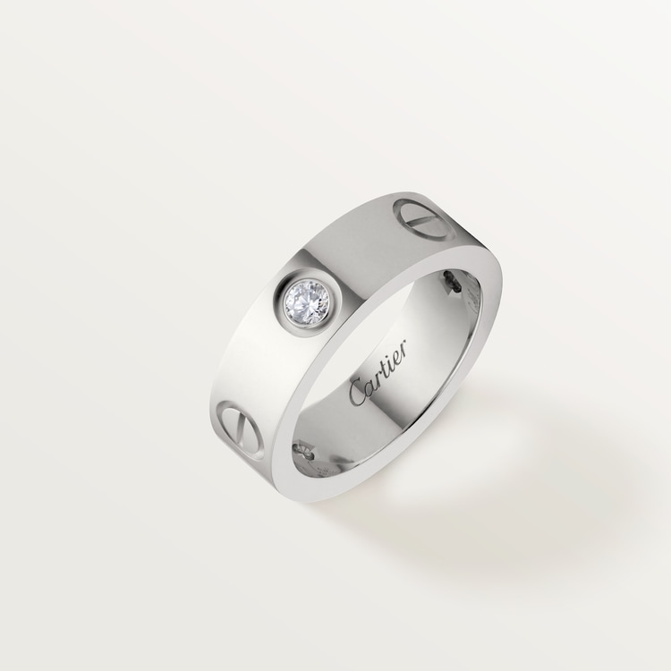 Replicate LOVE ring, classic model, 3 diamonds(1:1 replica) - Original Replica Club