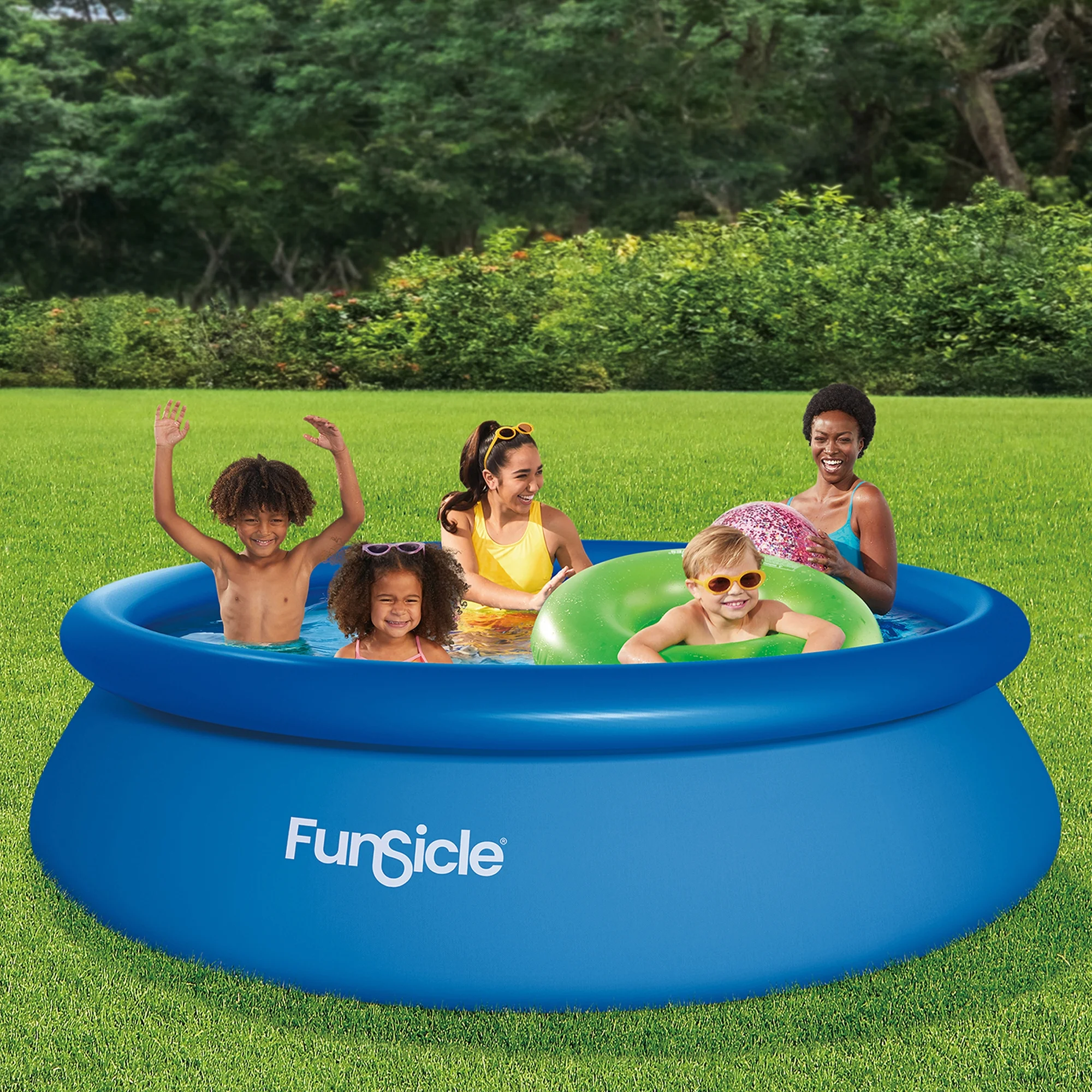 Funsicle 8 ft QuickSet Above Ground Swimming Pool, Round, Age 6 & up - Image 10