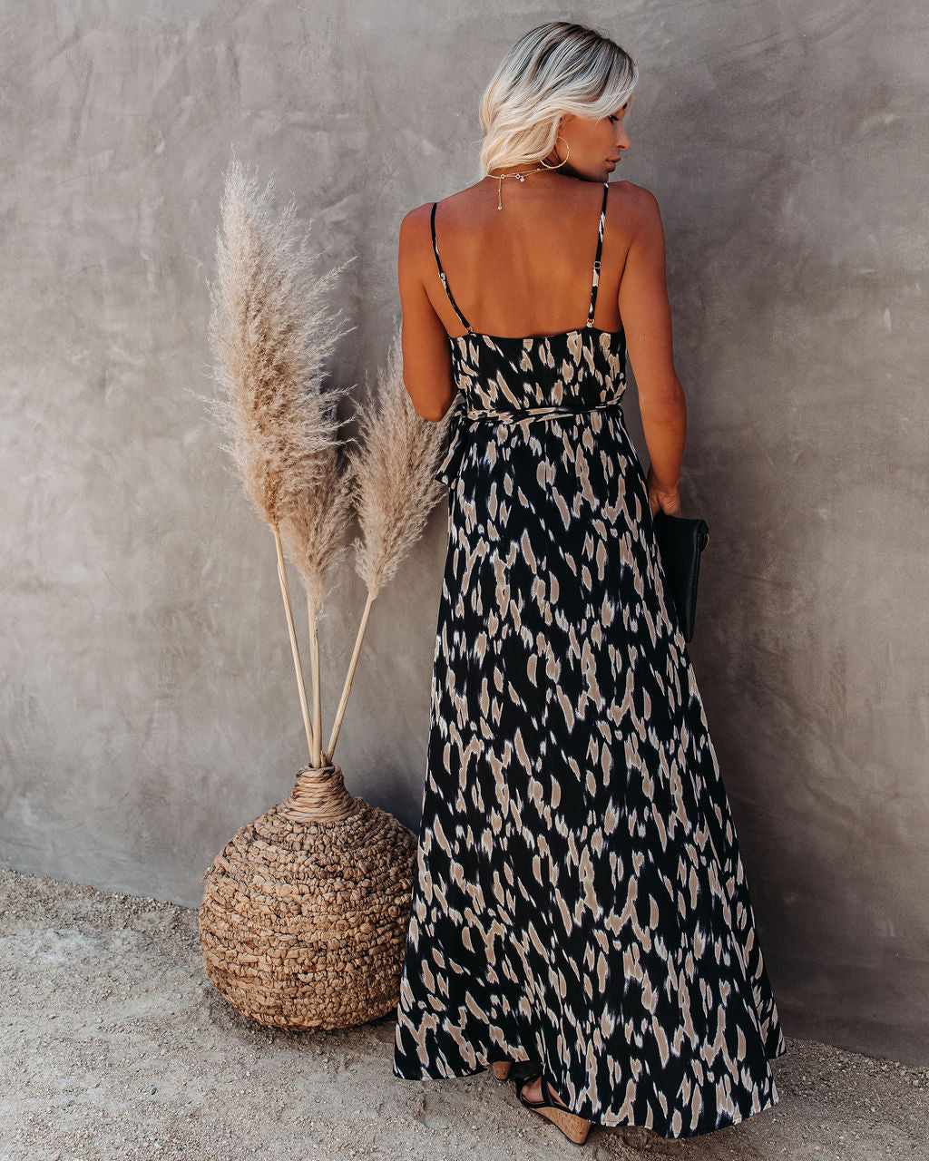 Can I Have This Dance Printed Wrap Maxi Dress - SALE - Se7enfashion