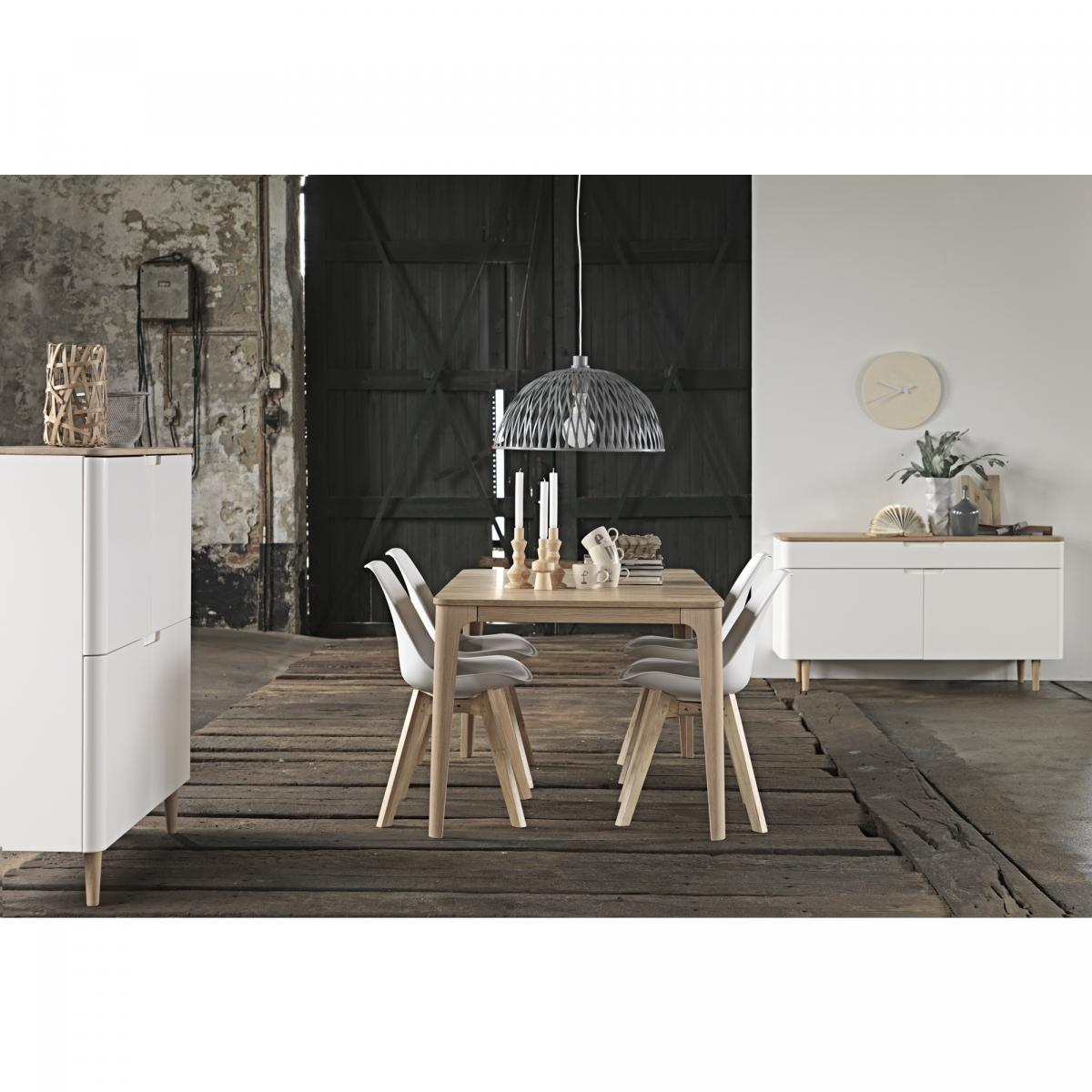 Nordic Home - Rune dressoir - 140 cm - eikenhout -naturel wit