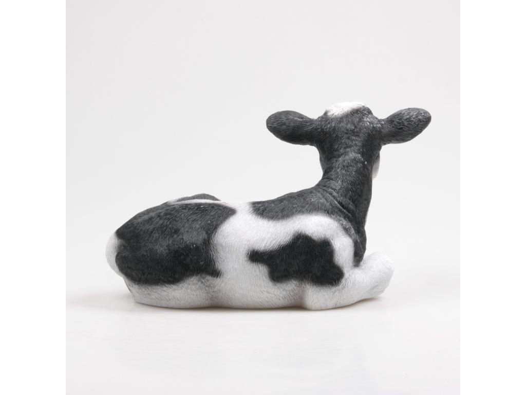 Vaca reclinada en resina 34 x 21 x 21,5 cm