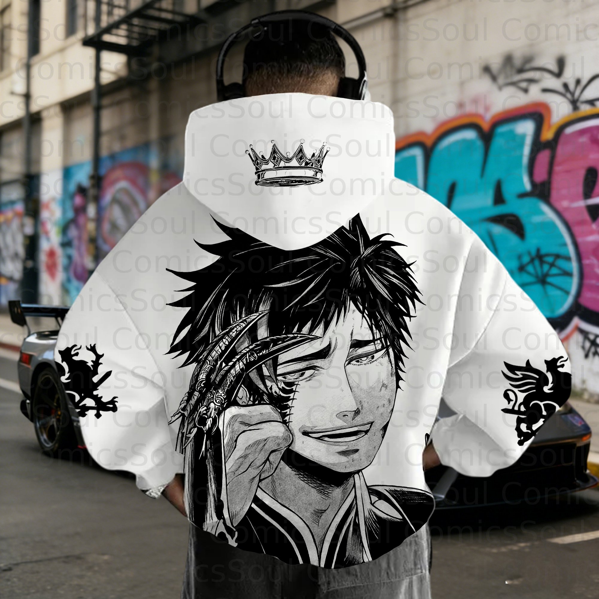 Unisex Graphic Streetwear Vintage Plush  Hoodie