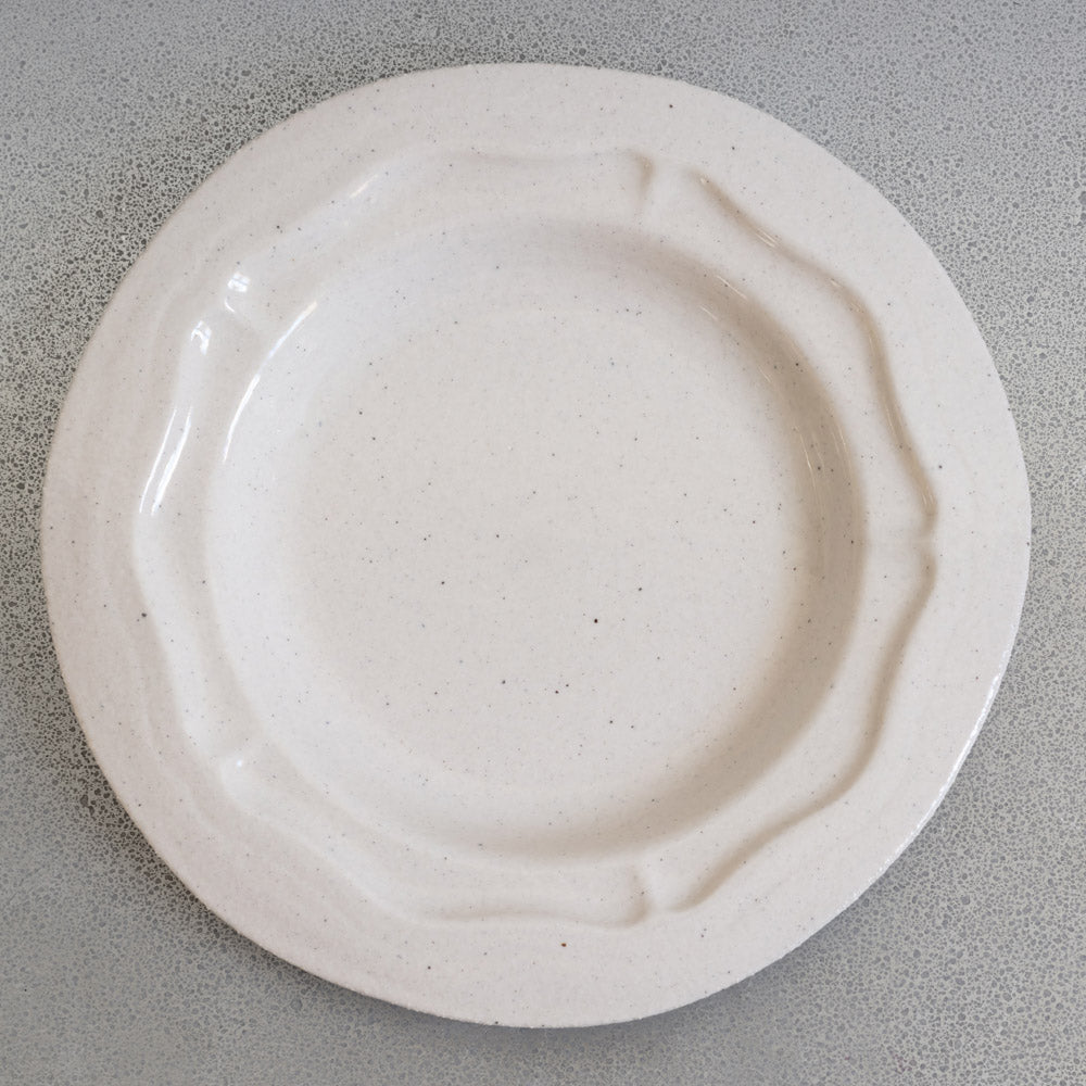 Assiette plate RLF Réféctoire - Sable Brillant
