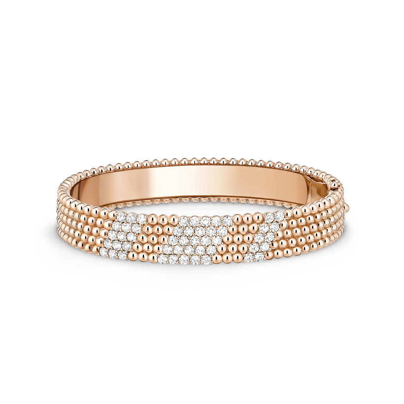 Replicate Perlée diamonds bracelet, 5 rows, medium model(1:1 replica) - Original Replica Club