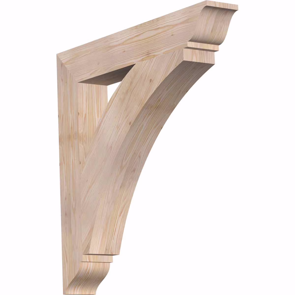 Ekena Millwork 4"W x 18"D x 18"H Thorton Traditional Rough Sawn Bracket, Western Red Cedar - Image 4