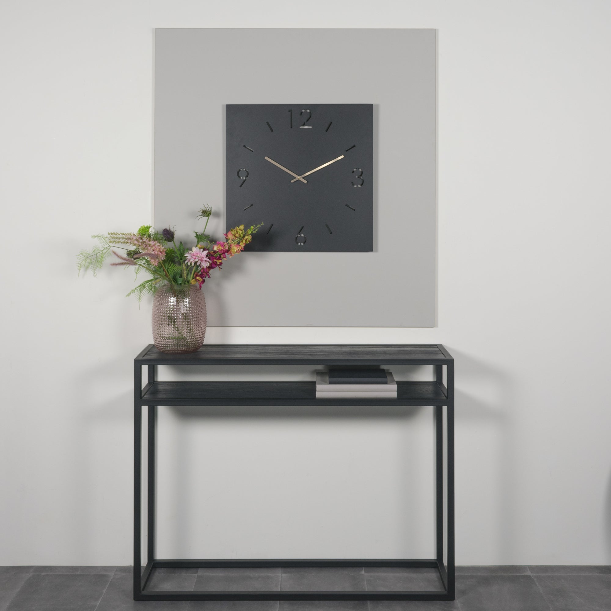 Spinder Design Time Wandklok H 60 x B 60 cm - Zwart