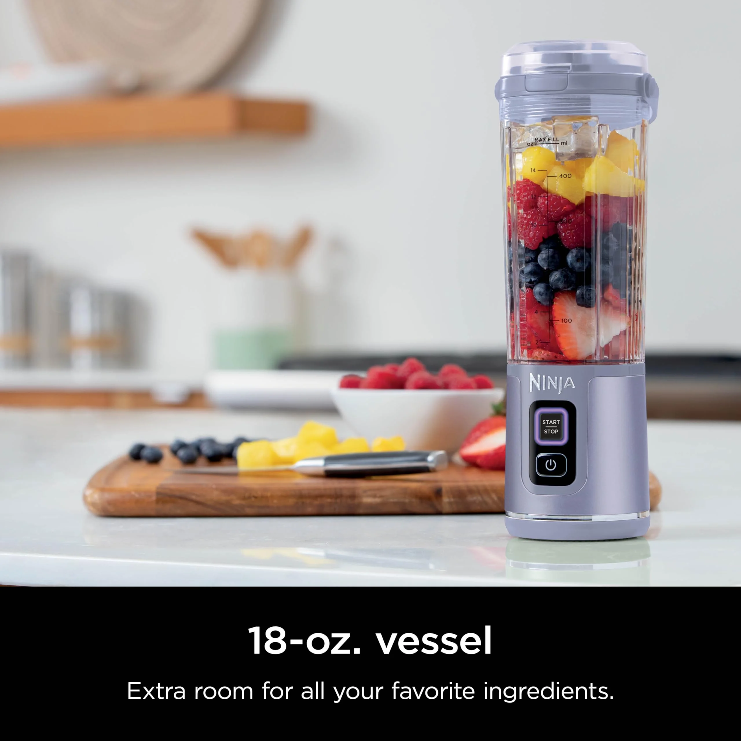 Ninja Blast Portable Blender, Cordless, 18oz. Vessel, Personal Blender for Shakes & Smoothies, BPA Free, Leakproof Lid & Sip Spout, USB-C Rechargeable, Dishwasher Safe Parts, Metallic Purple, - Image 34