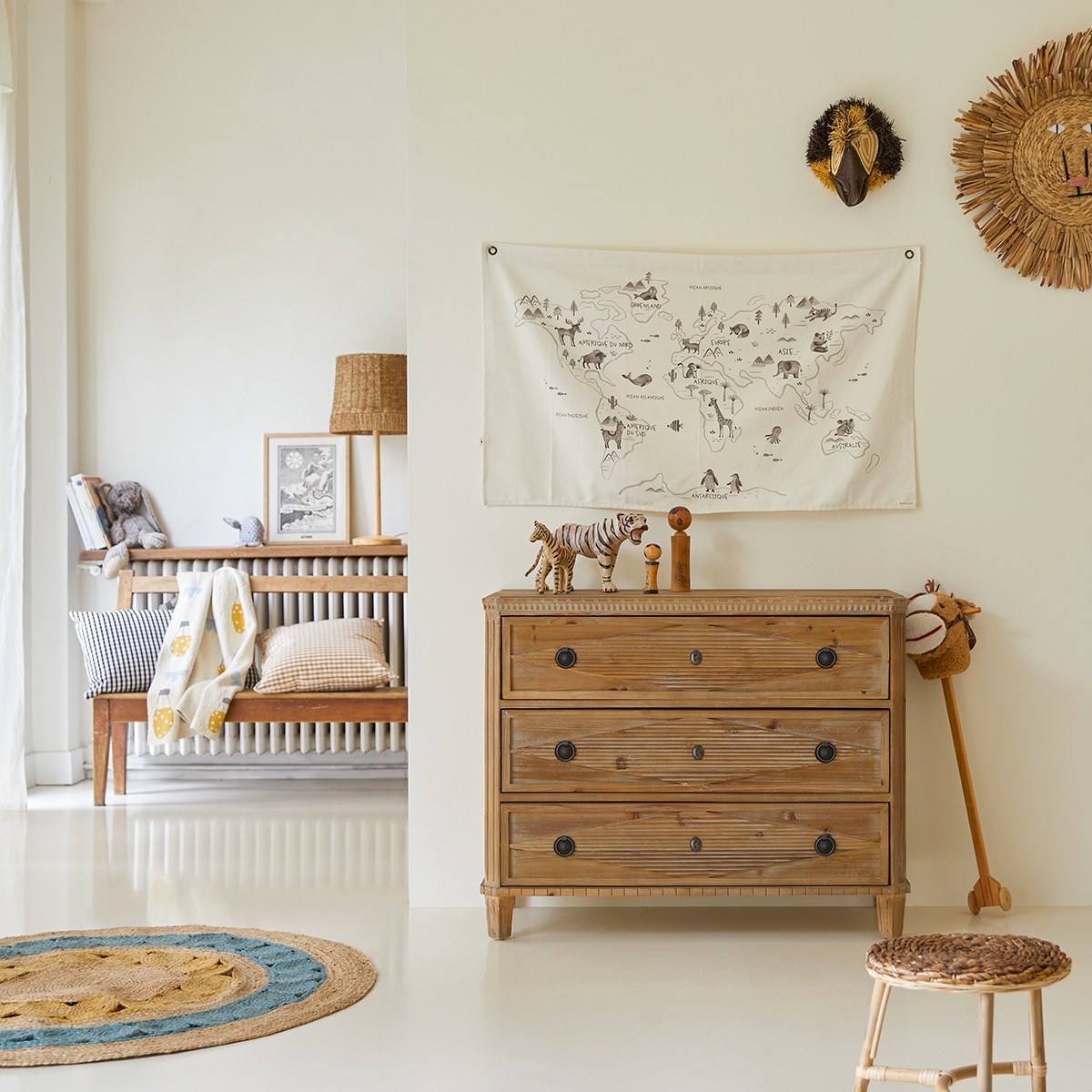 Tikamoon - Emily - Kindercommode van massief gerecycled grenen