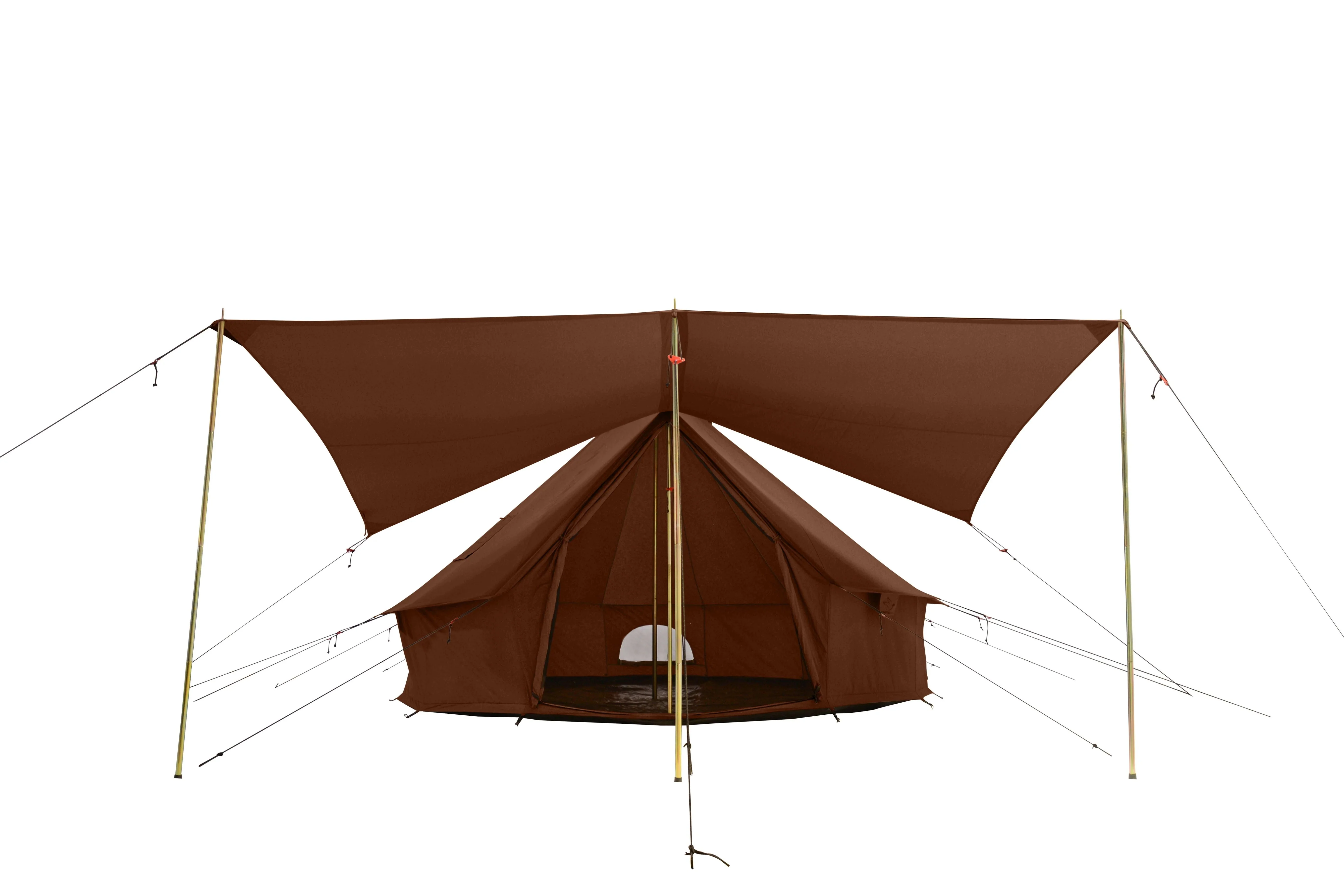White Duck Outdoors Regatta Bell Tent Awning, Desert Red, 10 ft - Complete Canopy With Poles - Image 6 White Duck Outdoors Regatta Bell Tent Awning, Desert Red, 10 ft - Complete Canopy With Poles - Image 6