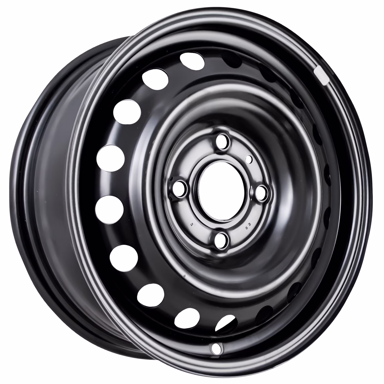 New Aftermarket Painted Black Steel Wheel 15 x 5.5 40300EN10B 18 Hole Style Fits 2007 - 2012 Nissan Versa