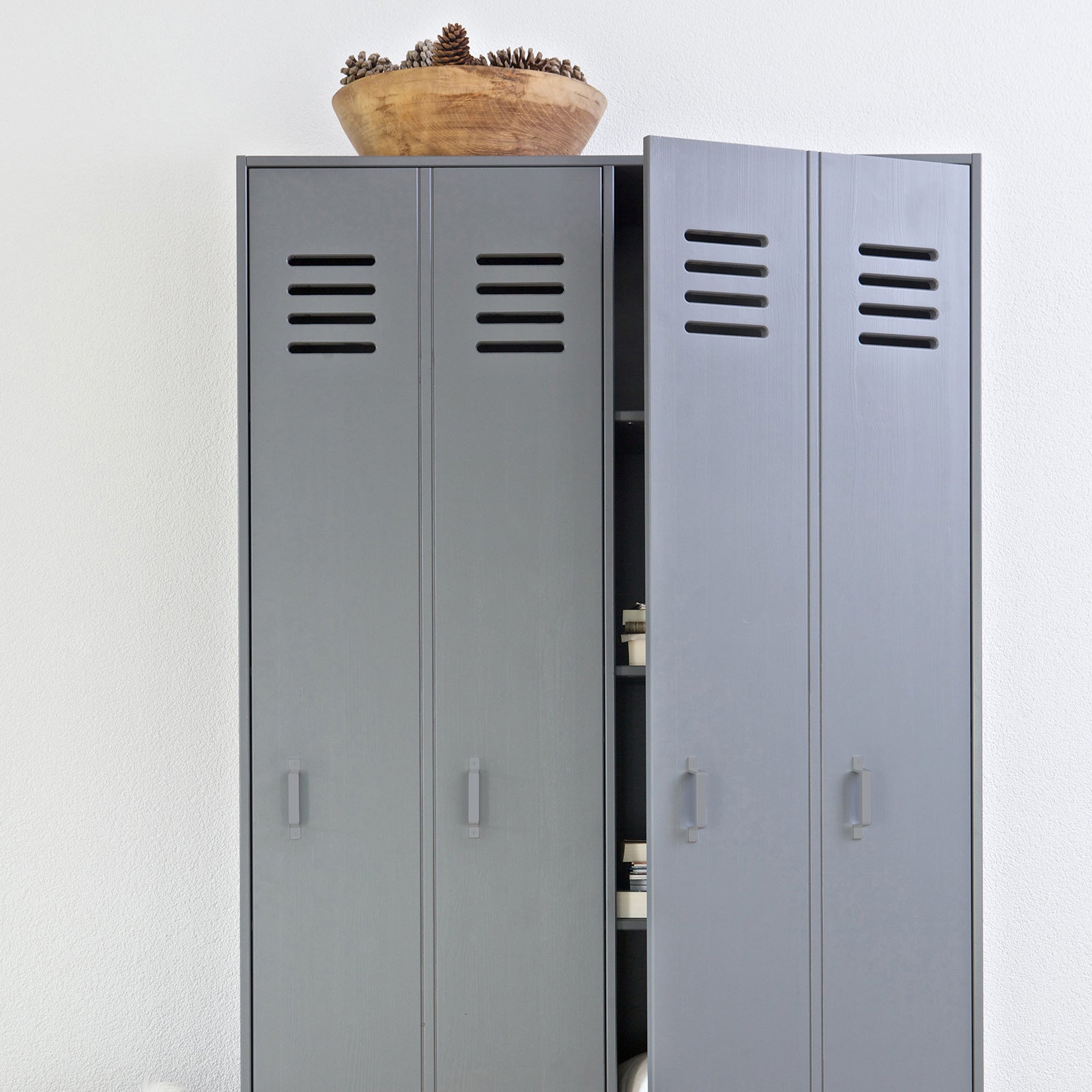 WOOOD Stijn Lockerkast - Steel Grey