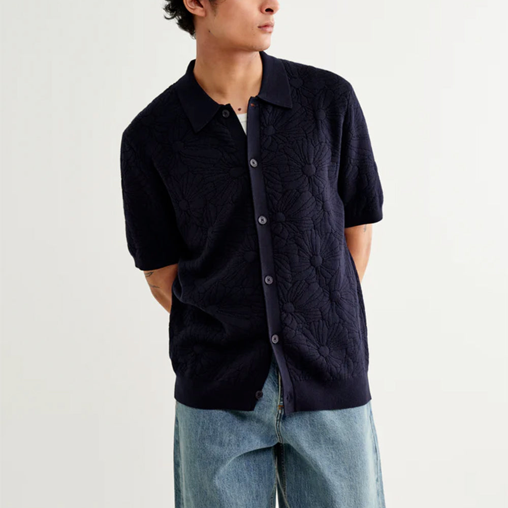 Wax London - Chemise Tellaro SS - Marine