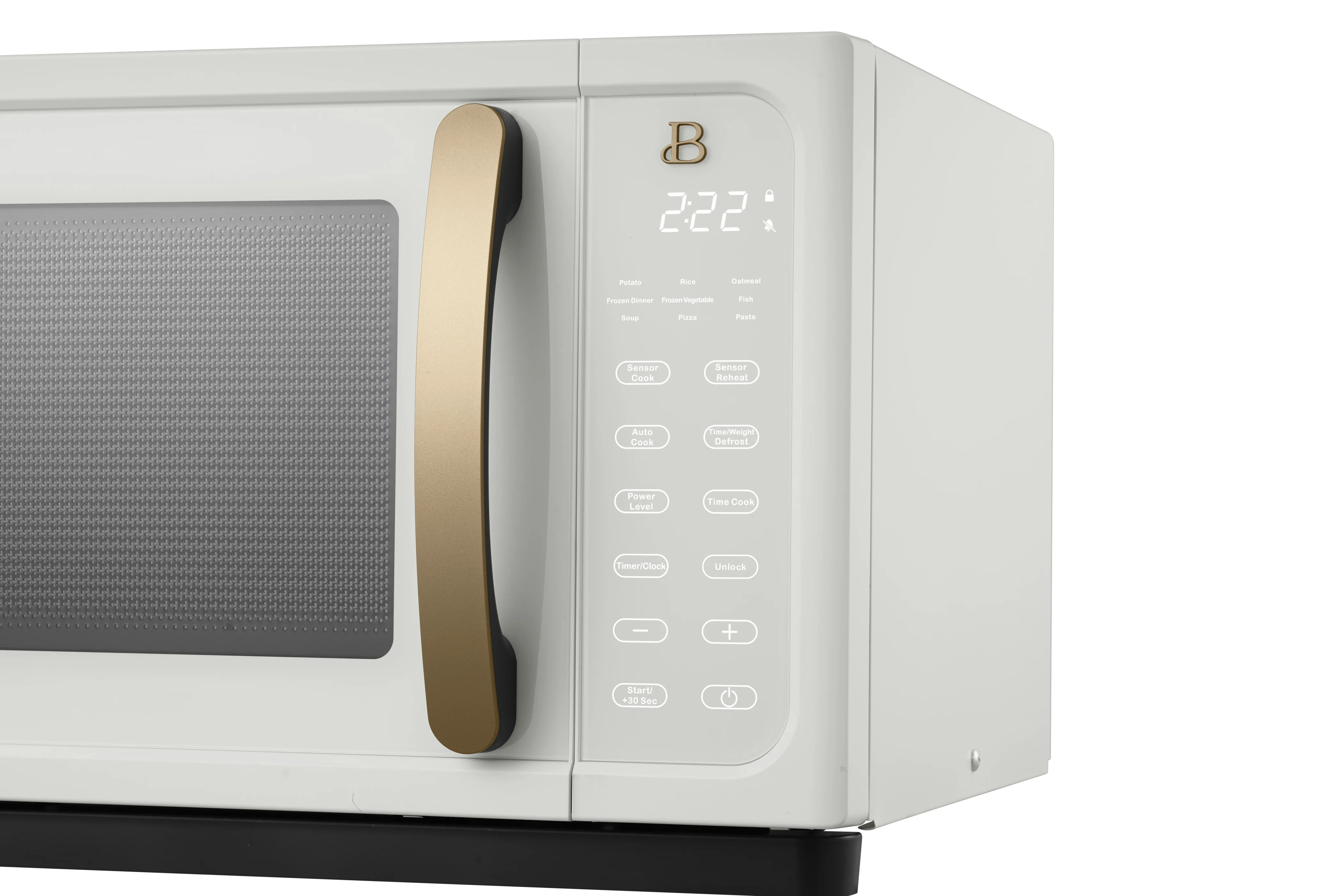 Beautiful 1.1 Cu ft 1000 Watt, Sensor Microwave Oven, White Icing by Drew Barrymore, New - Image 12
