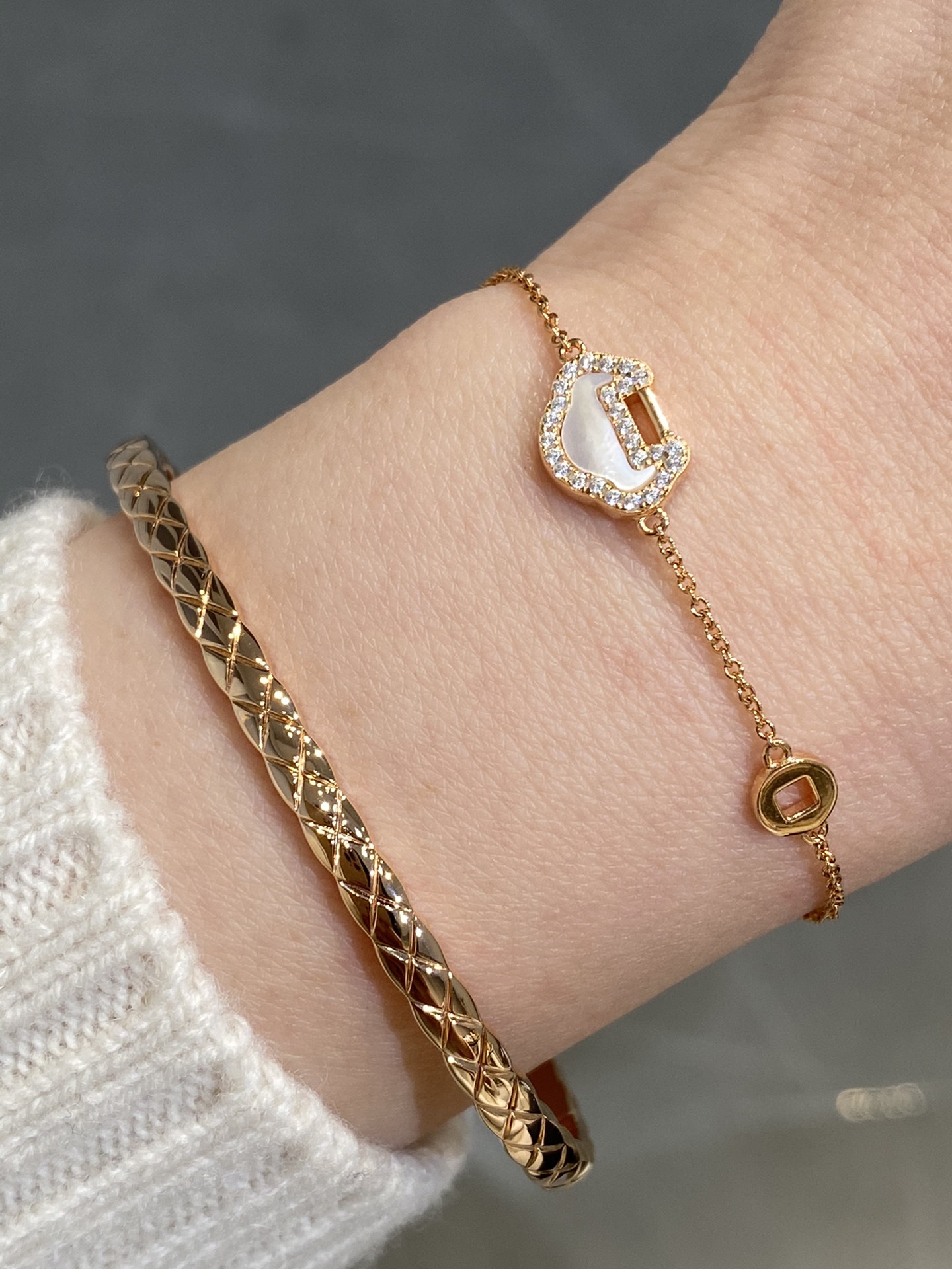 Chanel Coco Crush Open Cuff Bangle Bracelet - Original Replica Club