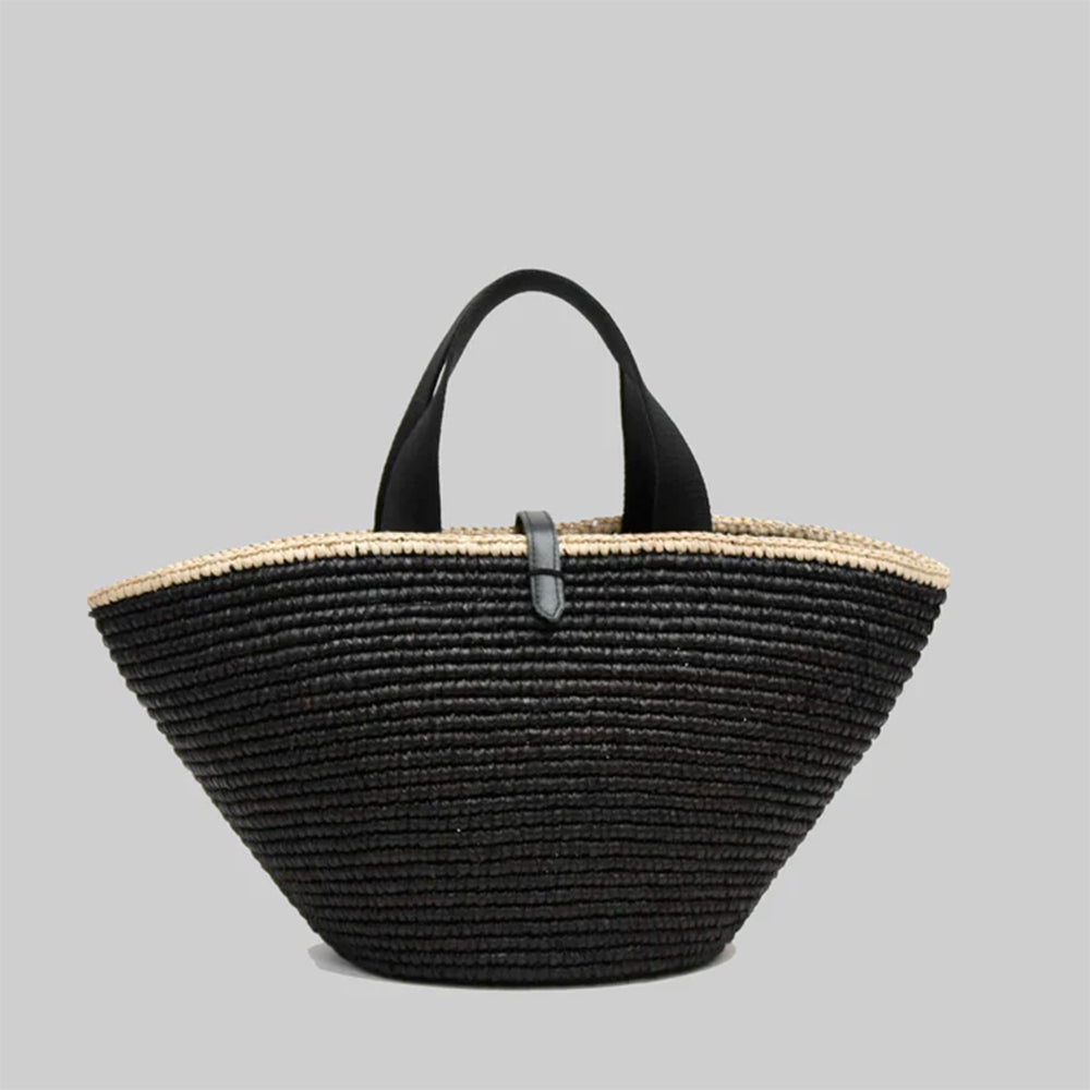 Maison NH - Sac Carla Grand - Noir & Naturel