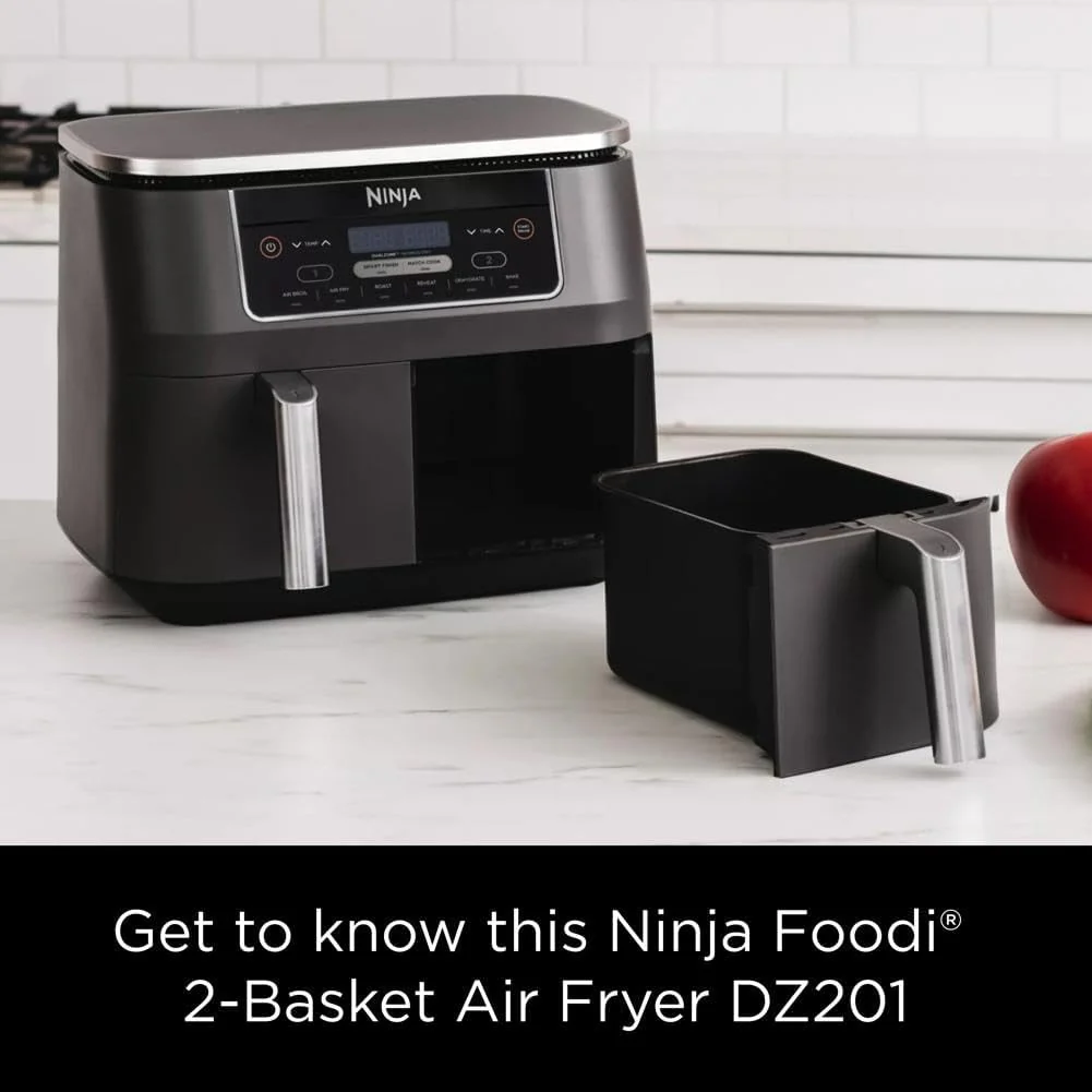 Ninja Foodi 6-in-1 FlexBasket Air Fryer with 7-Quart MegaZone and Basket Divider