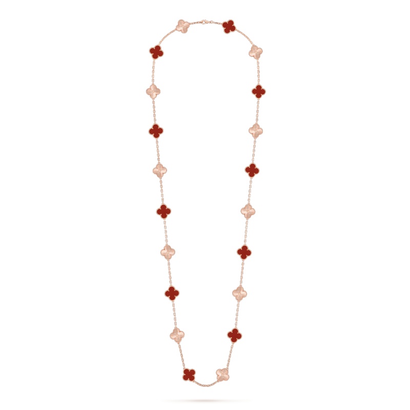 Replicate Vintage Alhambra long necklace, 20 motifs(1:1 replica) - Original Replica Club