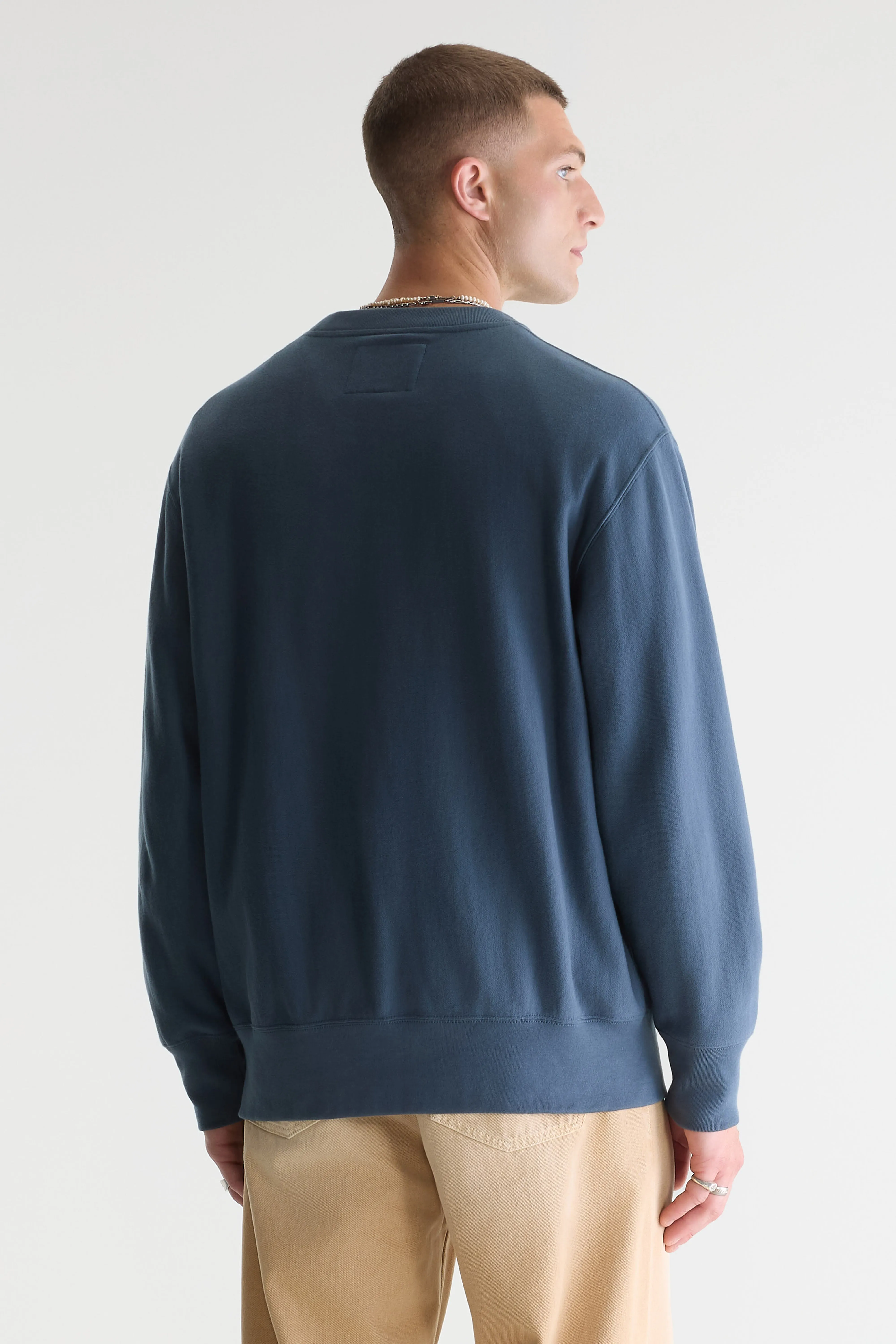 Bellerose Flake crewneck blue-grey sweatshirt (242 / M / DOVE)