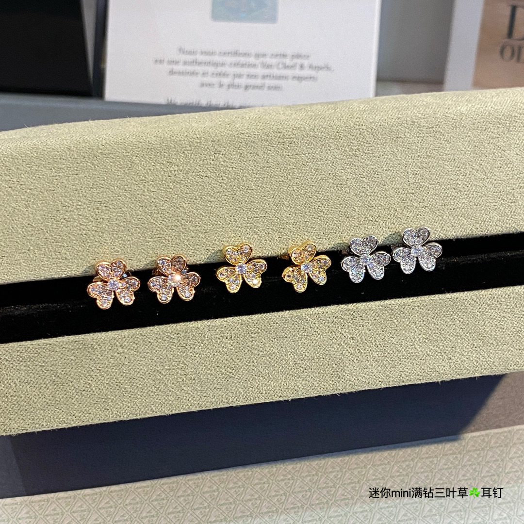 VCA Mini Frivole Earrings - 3 Colors Available - Original Replica Club