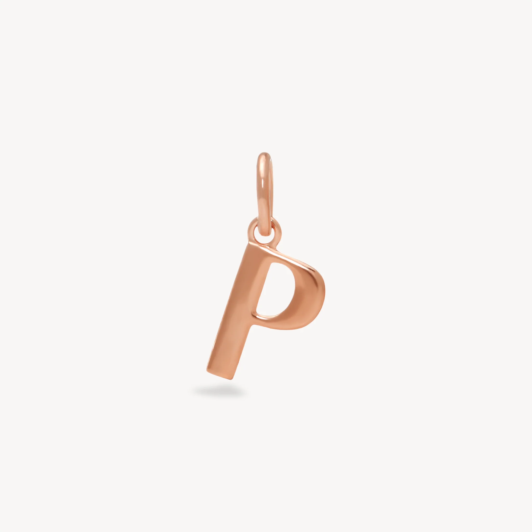 14k Rose Gold Vermeil Letter Charm
