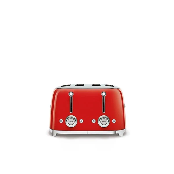 Toaster 4 fentes rouge 2000 W TSF03RDEU Smeg