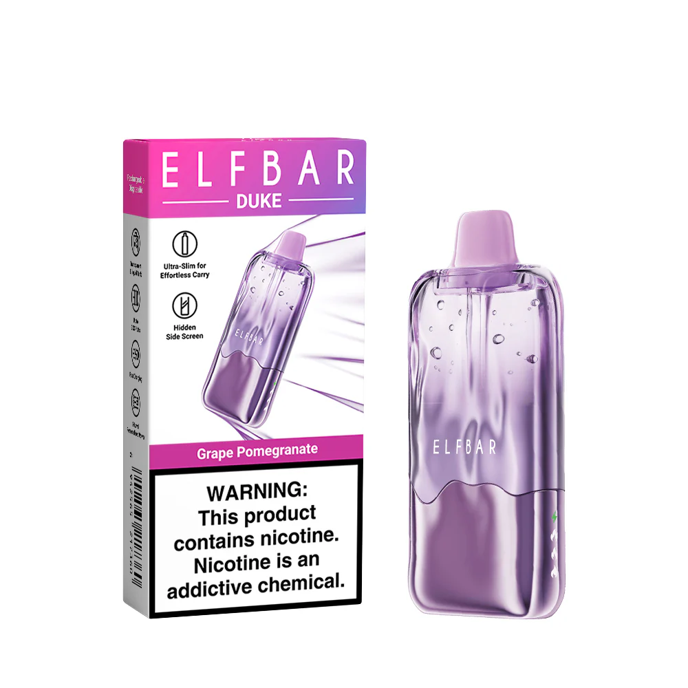 ELFBAR DUKE cigarette électronique jetable rechargeable (toutes les saveurs)