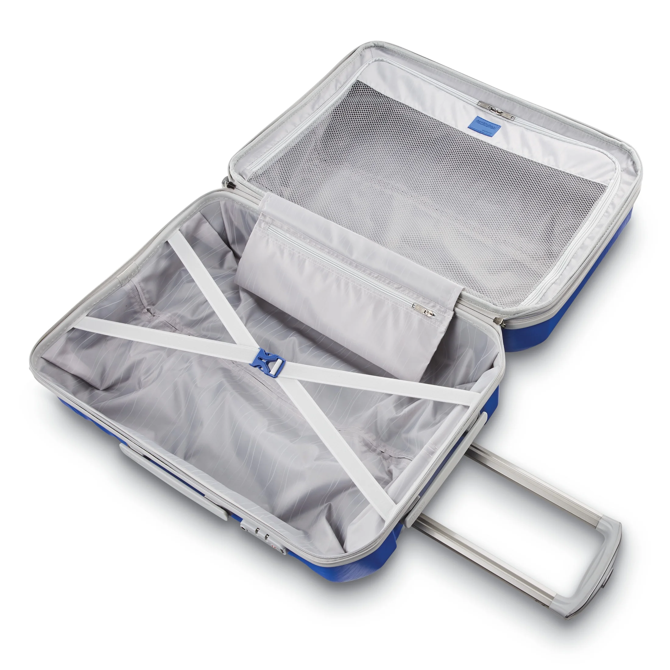 American Tourister Pirouette NXT Hardside Large Checked Luggage with Spinner Wheels - Ultramarine - Image 11
