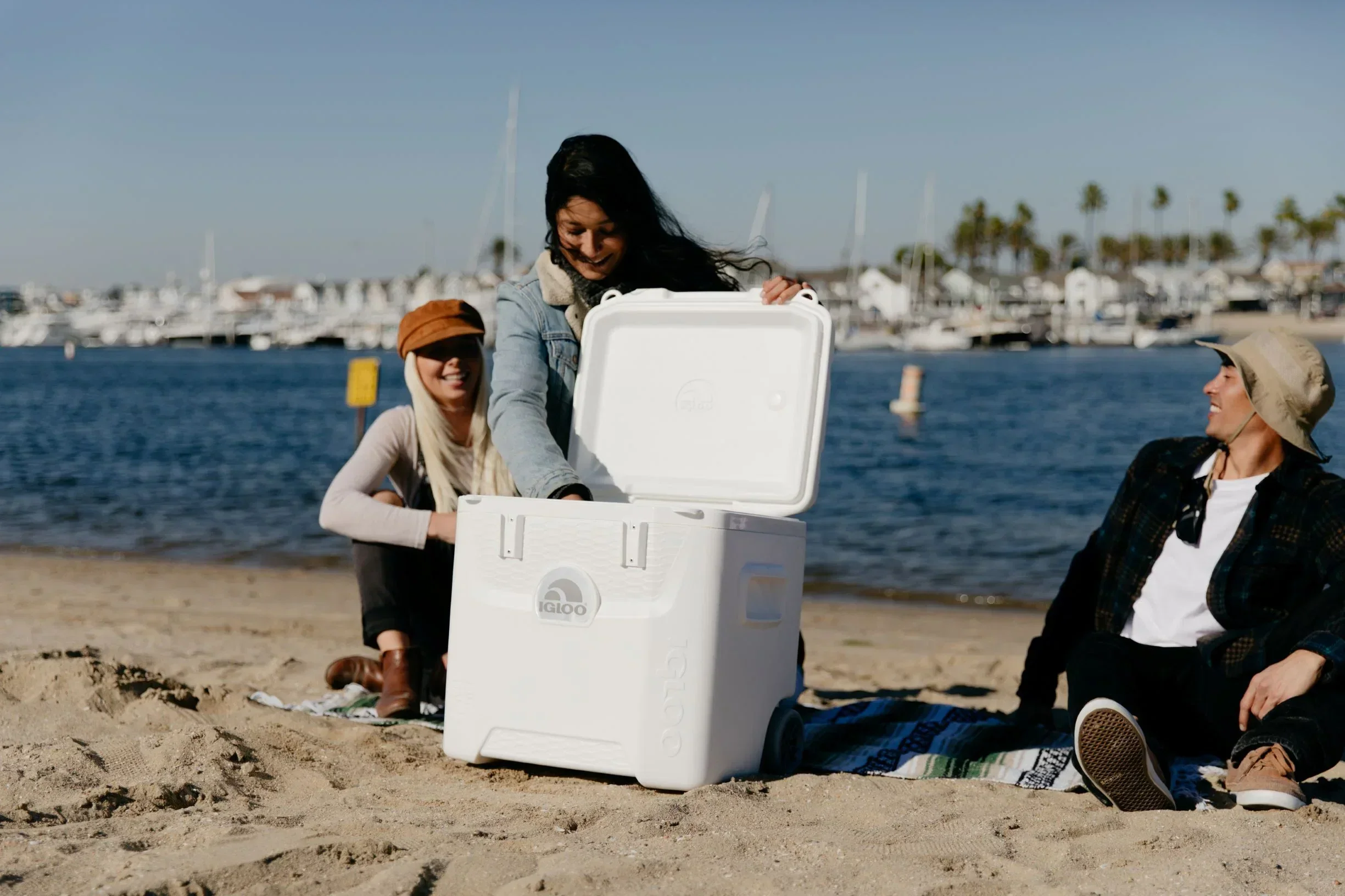 Igloo 52 QT 5-Day Marine Ice Chest Cooler With Wheels, White - Image 5 Igloo 52 QT 5-Day Marine Ice Chest Cooler With Wheels, White - Image 5