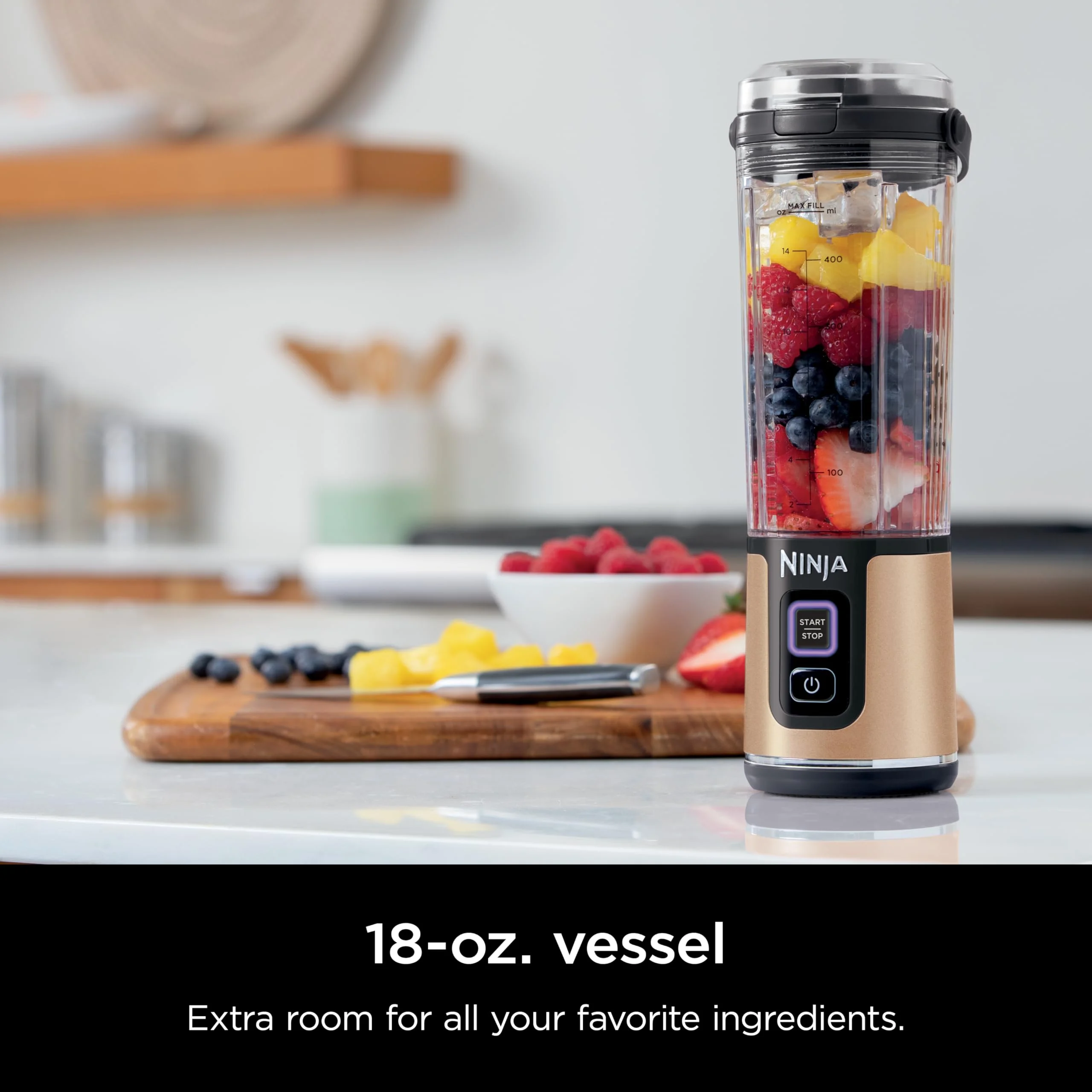 Ninja Blast Portable Blender, Cordless, 18oz. Vessel, Personal Blender for Shakes & Smoothies, BPA Free, Leakproof Lid & Sip Spout, USB-C Rechargeable, Dishwasher Safe Parts, Metallic Purple, - Image 95