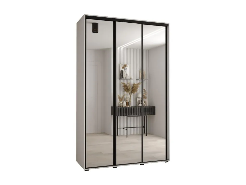 ARMARIO Decocasaes 2 DE PUERTAS CORREDERAS 235.2/170/45 3 puertas (Blanco/Blanco/Negro) 46506ctxu