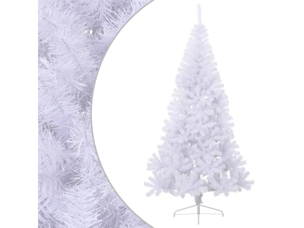 Medio árbol de Navidad artificial con soporte PVC Lujodec 240 cm