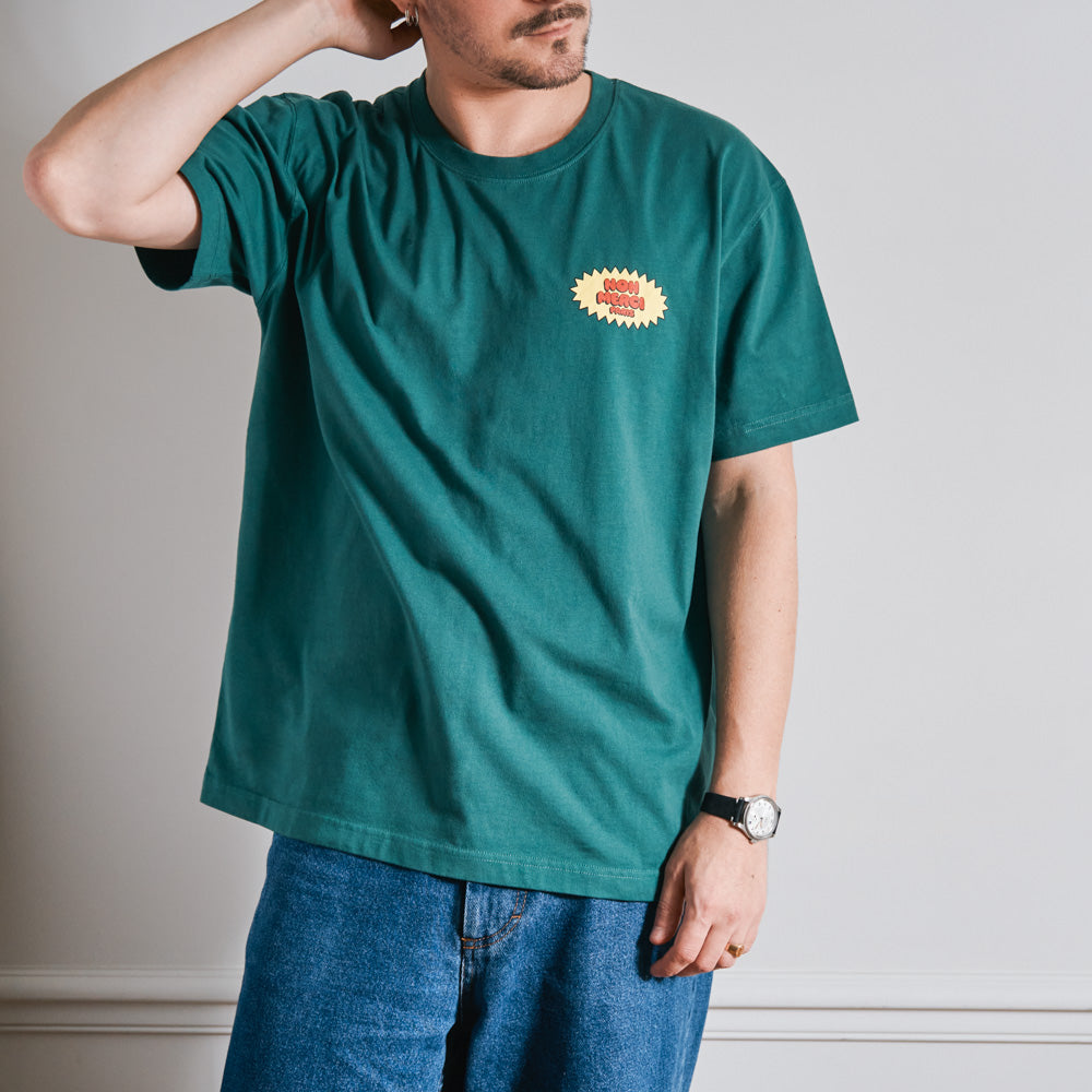 Merci - T-Shirt Non Merci Beavies - Vert