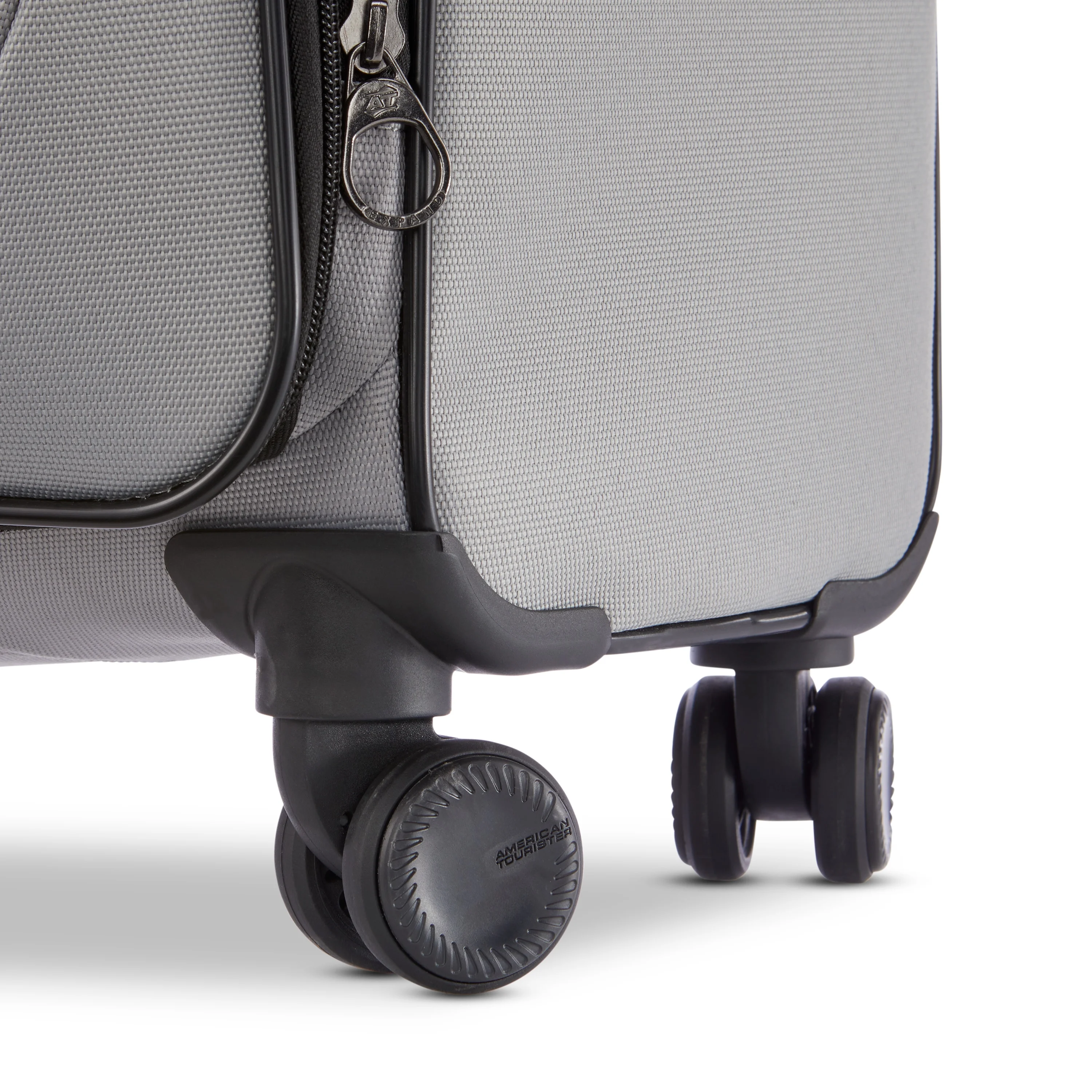 American Tourister X-Lite 3-Piece Luggage Set with Spinner Wheels - Light Grey - Image 9