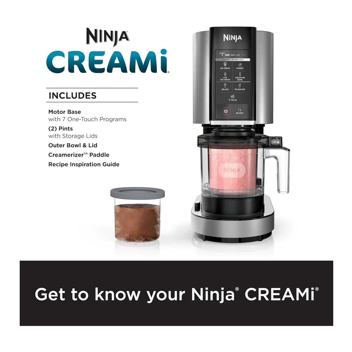 Ninja Creami Ice Cream Maker CN305A Black - Image 12