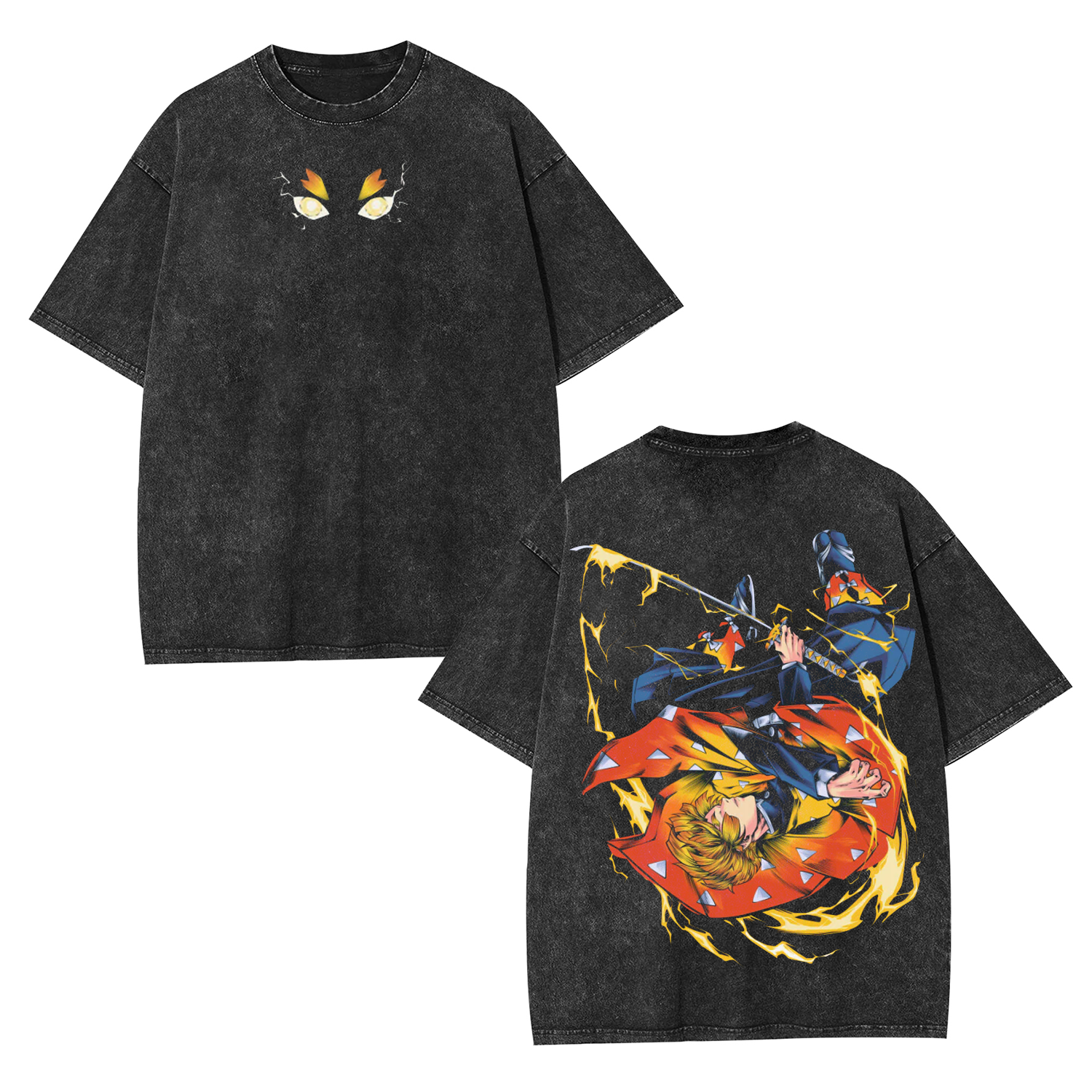 Unisex Anime Inspired Vintage Washed T-Shirt丨Comicssoul TeeThreads Sustain the Scene with Custom Apparel