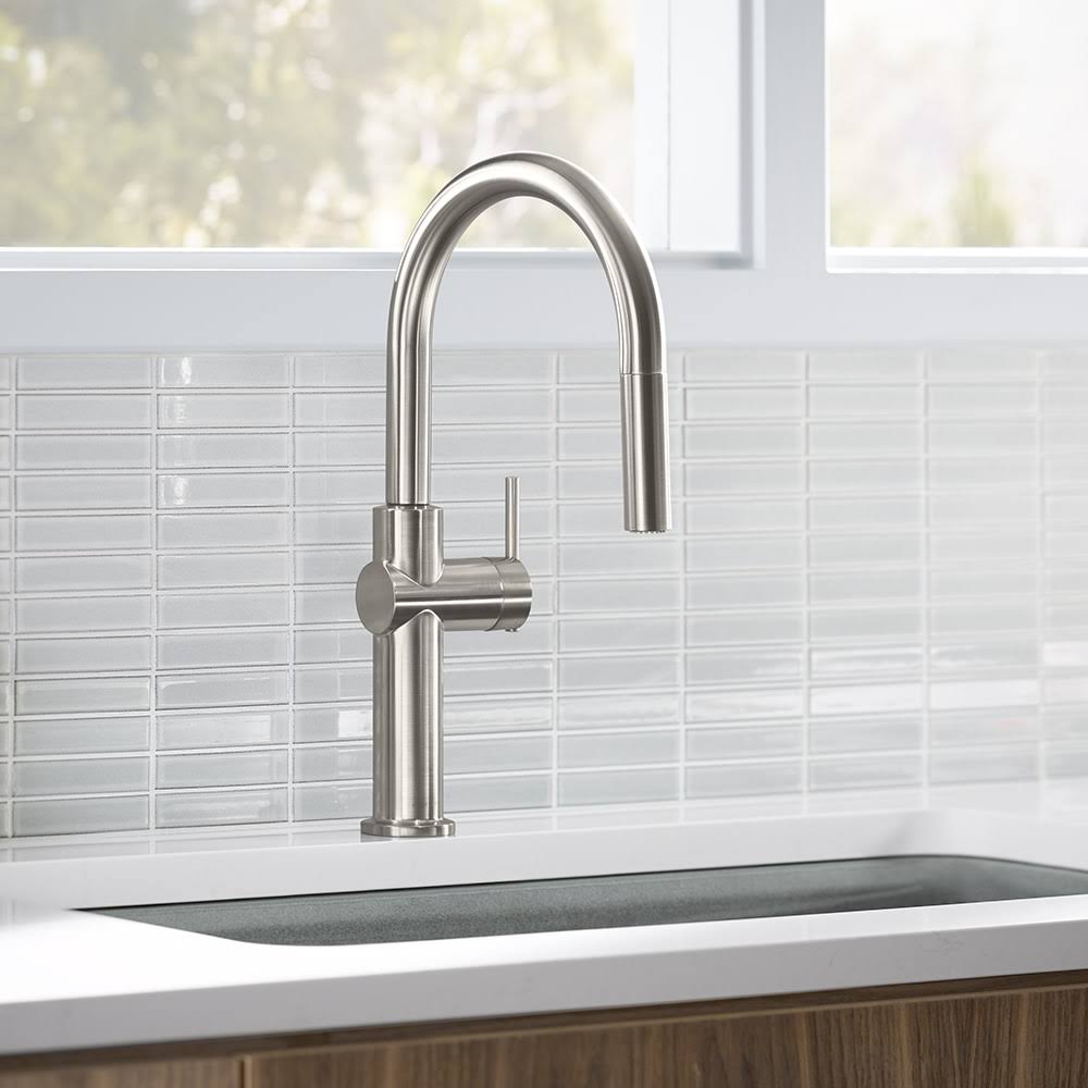 Kohler K-22972 Crue Pull-Down Single-Handle Kitchen Faucet - Vibrant Stainless(Vibrant Stainless)