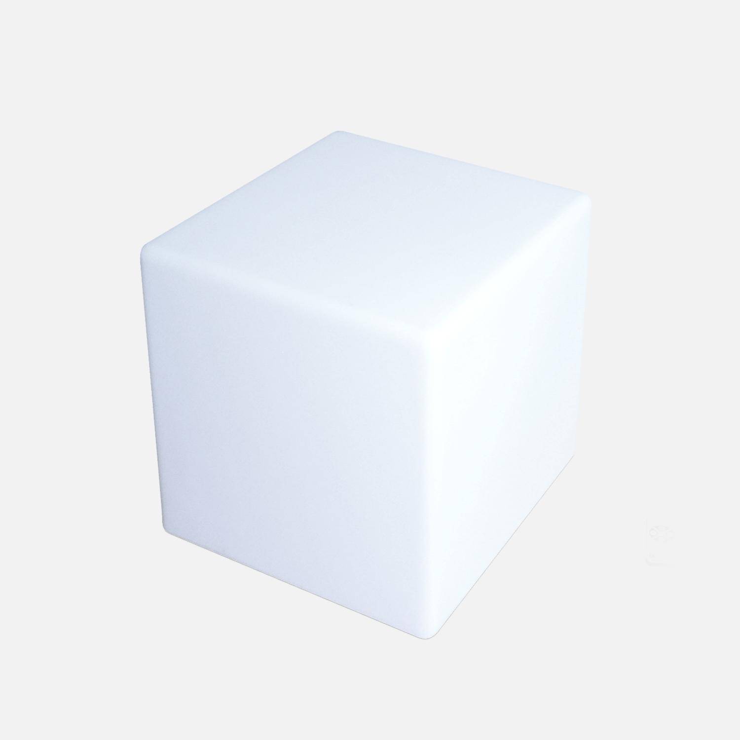 Cubo LED - Cubo luminoso LED con batería para interior/exterior
