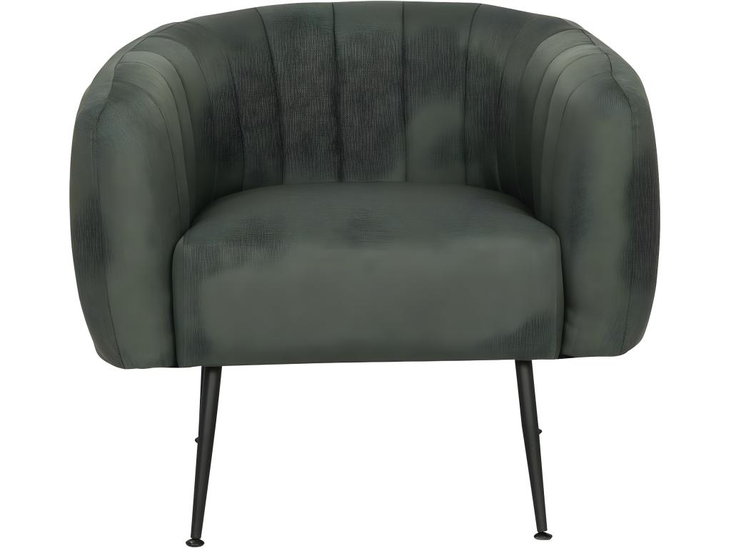Sillón de tela "Diana" - 81 x 73 x 72 cm - Gris oscuro