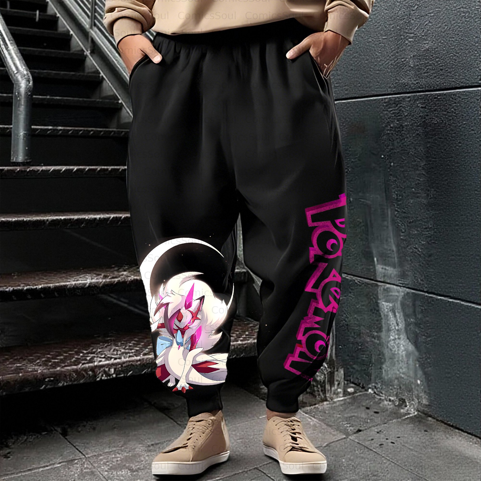 Unisex Casual Anime Streetwear Pant